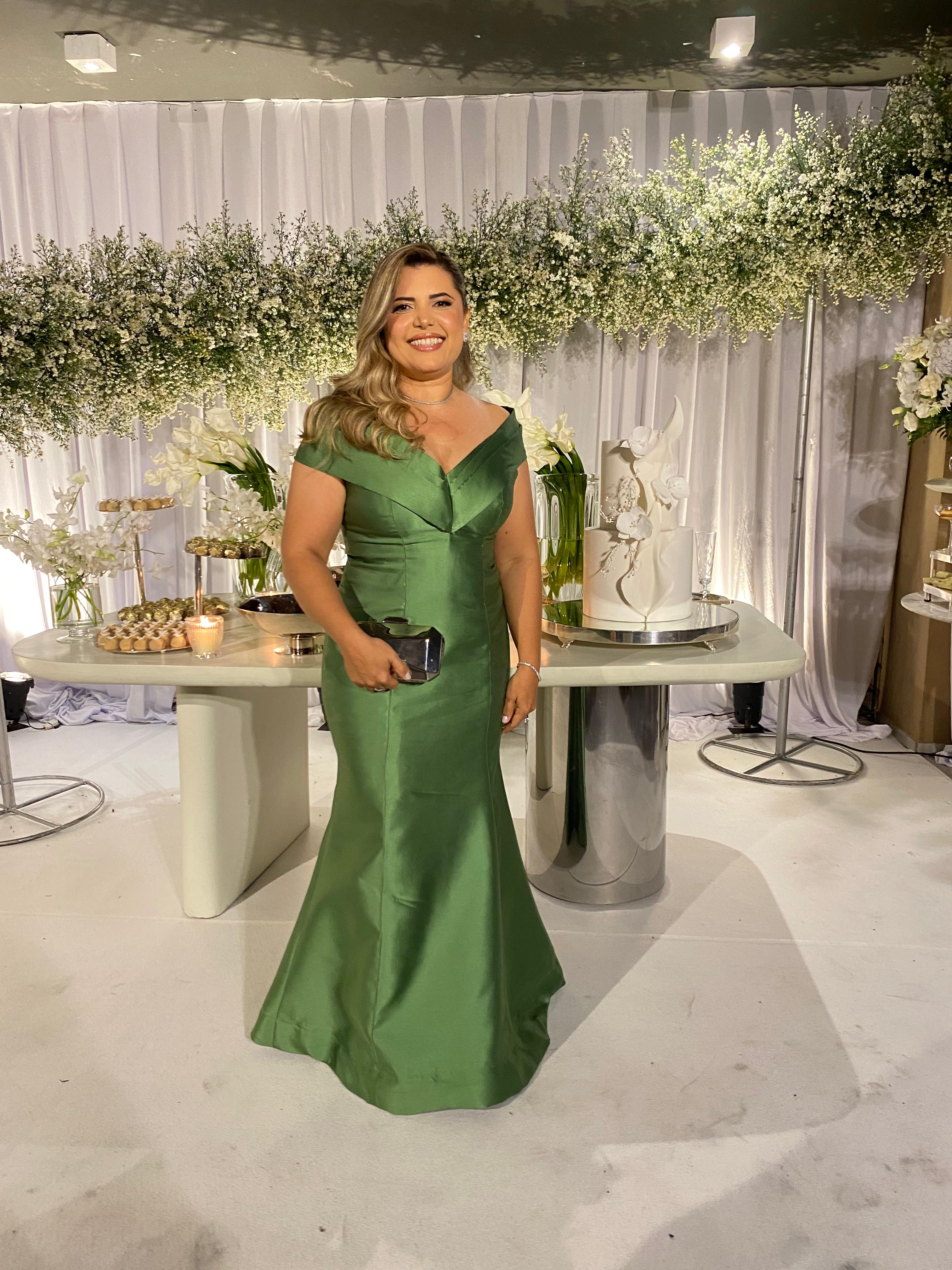 Vestido Tici Verde - Sampaio Atelier Teresina