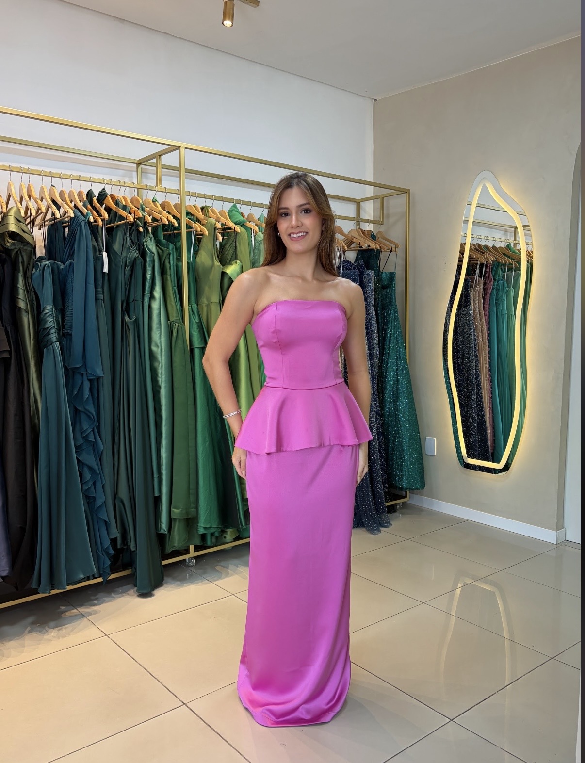 Vestido Larissa Fúcsia - Vestido para festa - Sampaio Atelier Teresina
