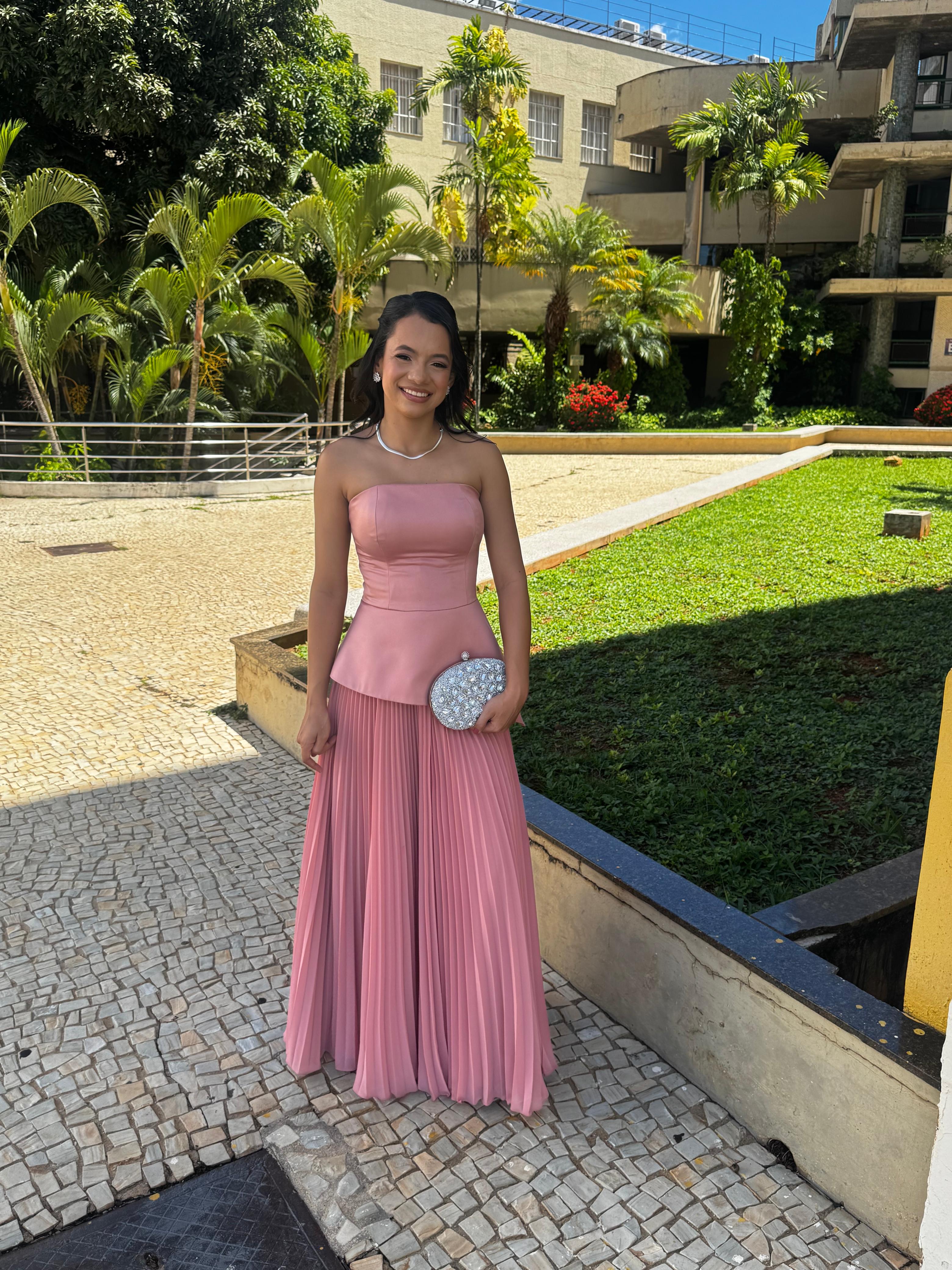 Vestido Barbie Rose - Sampaio Atelier Teresina