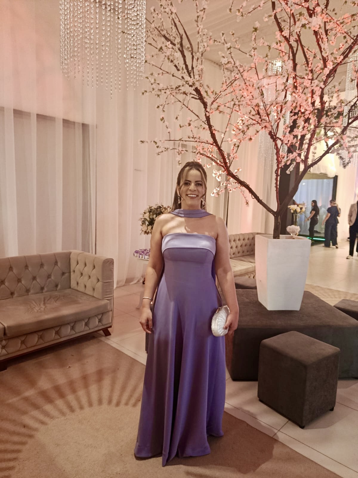 Vestido Cida Lilás - Sampaio Atelier Teresina