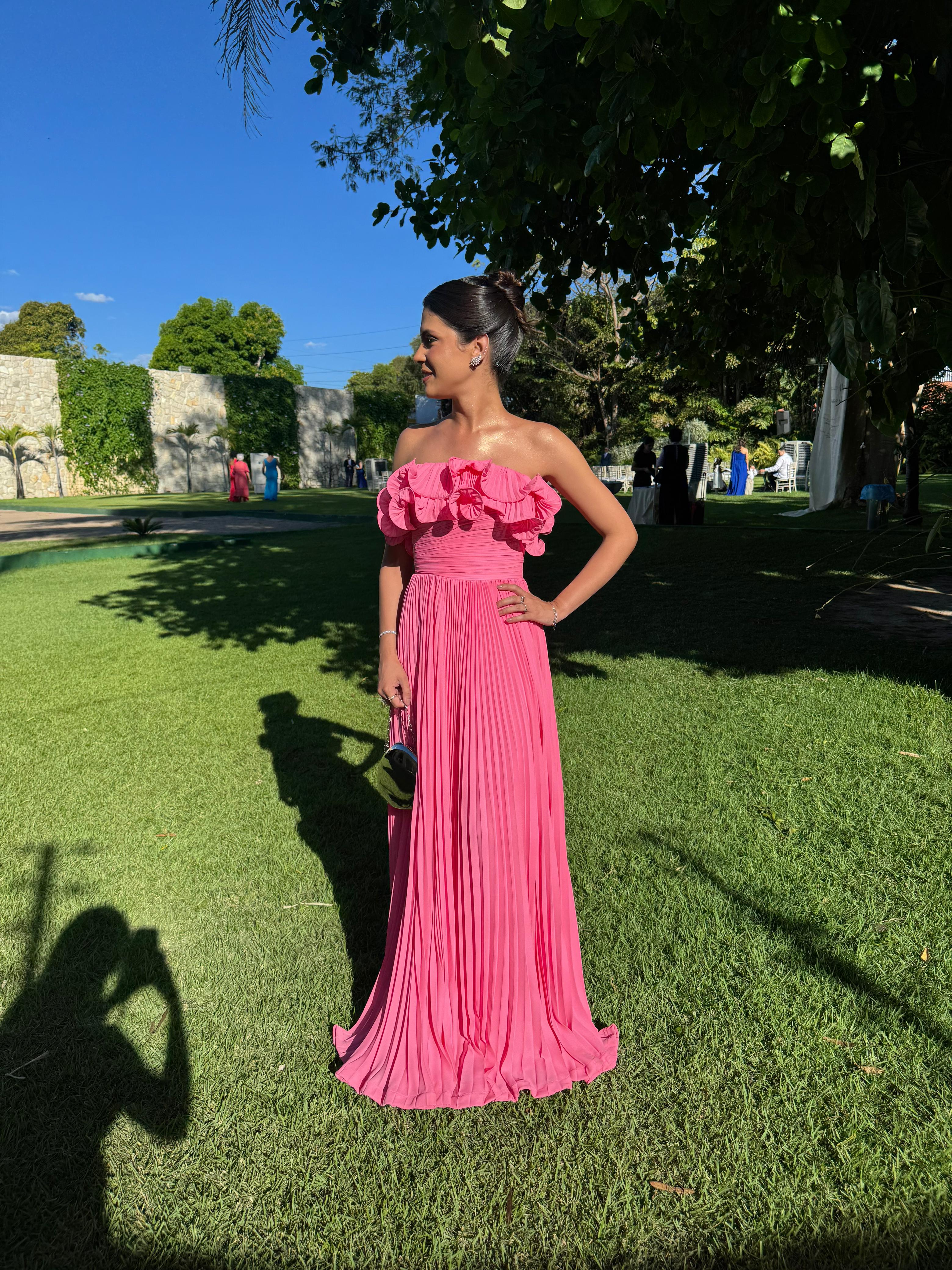 Vestido Luana Rosa - Vestido para festa - Sampaio Atelier Teresina