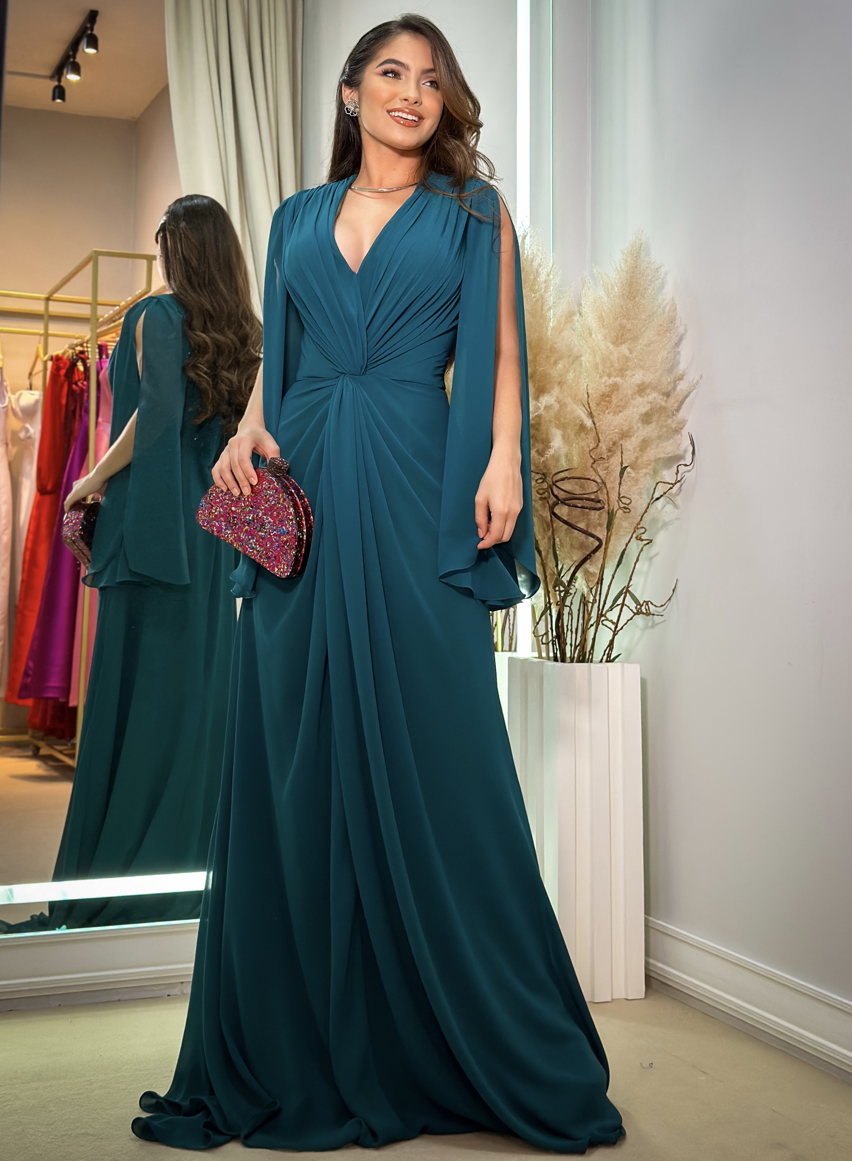 Vestido Esmeralda Nó - Sampaio Atelier Teresina