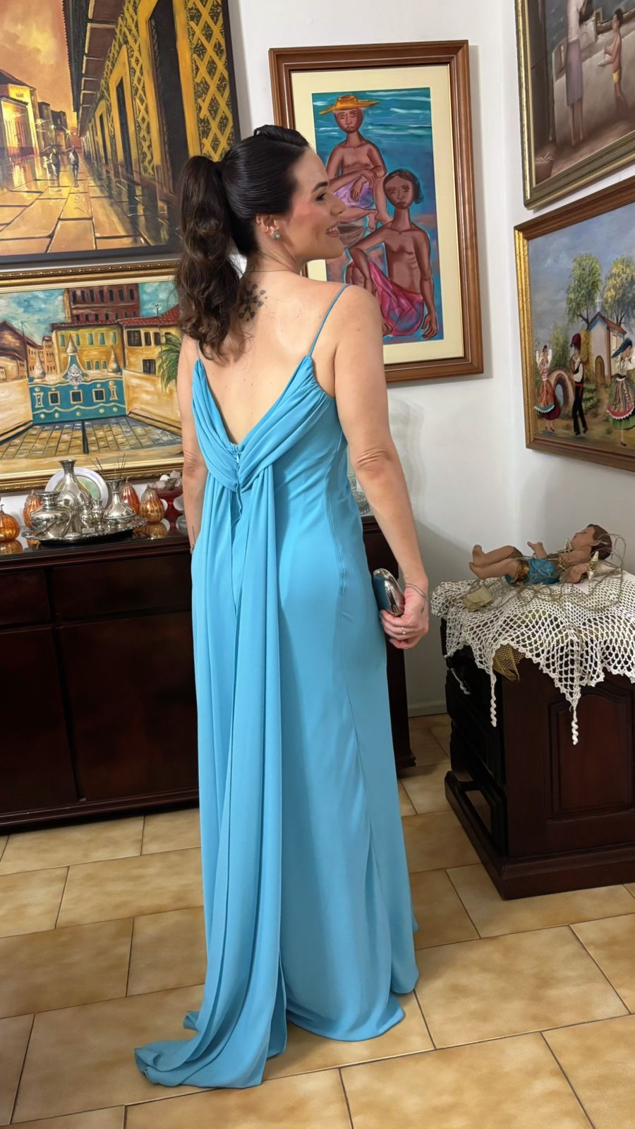 Vestido Osvany Serenity - Azul