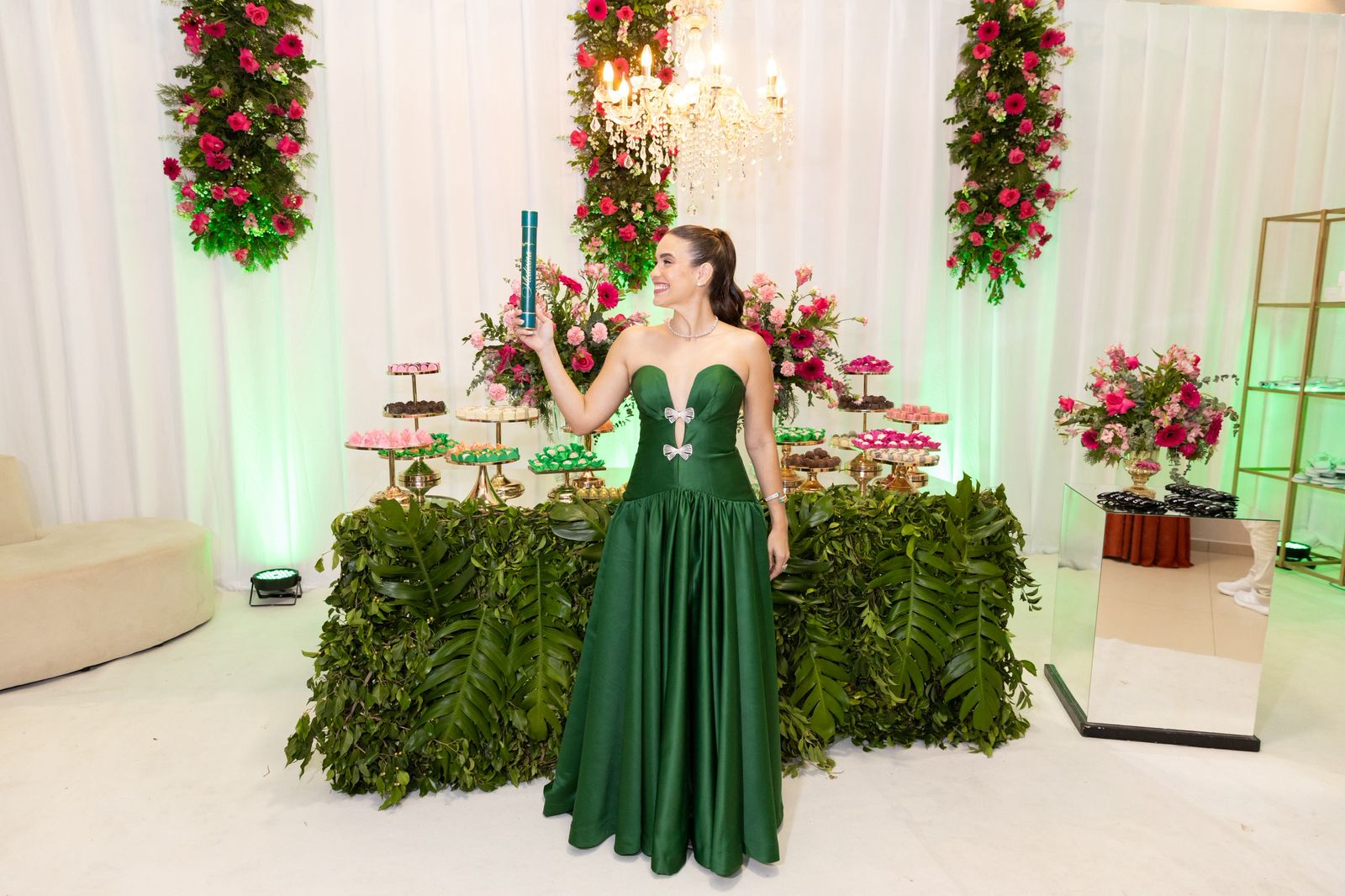 Vestido Emily Verde - Sampaio Atelier Teresina