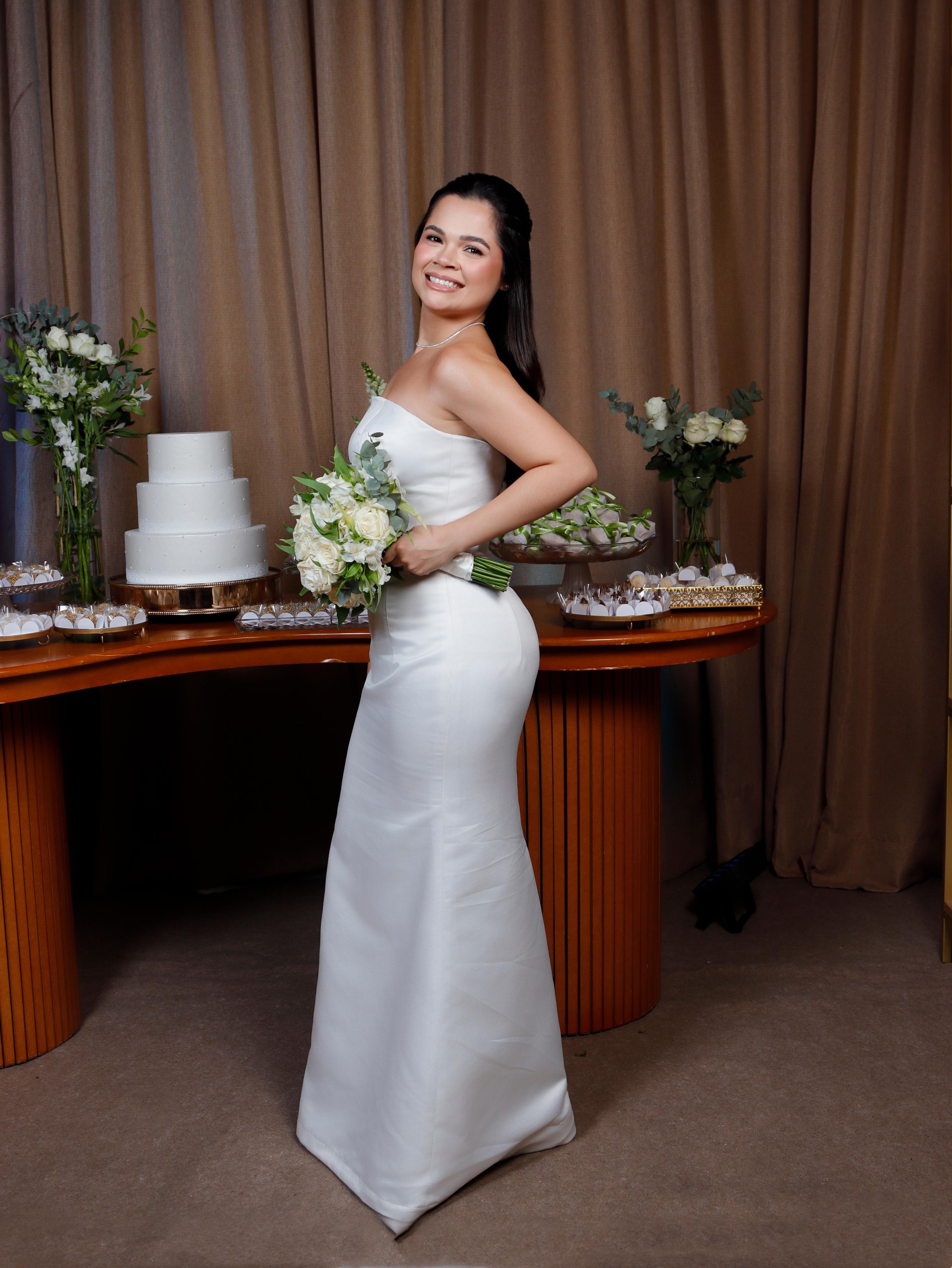 Vestido Karina Branco - Sampaio Atelier Teresina