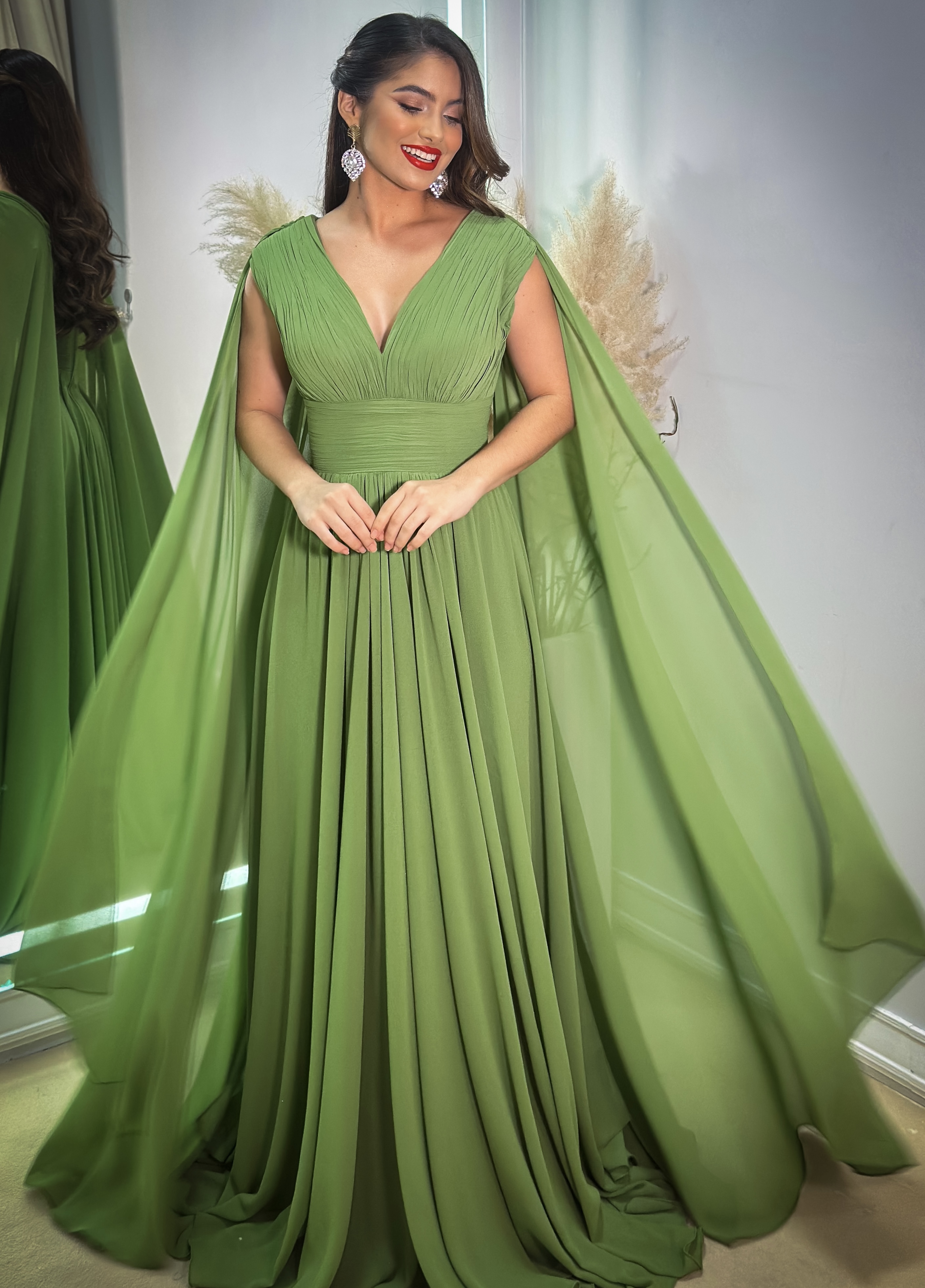 Vestido Ana Verde - Sampaio Atelier Teresina