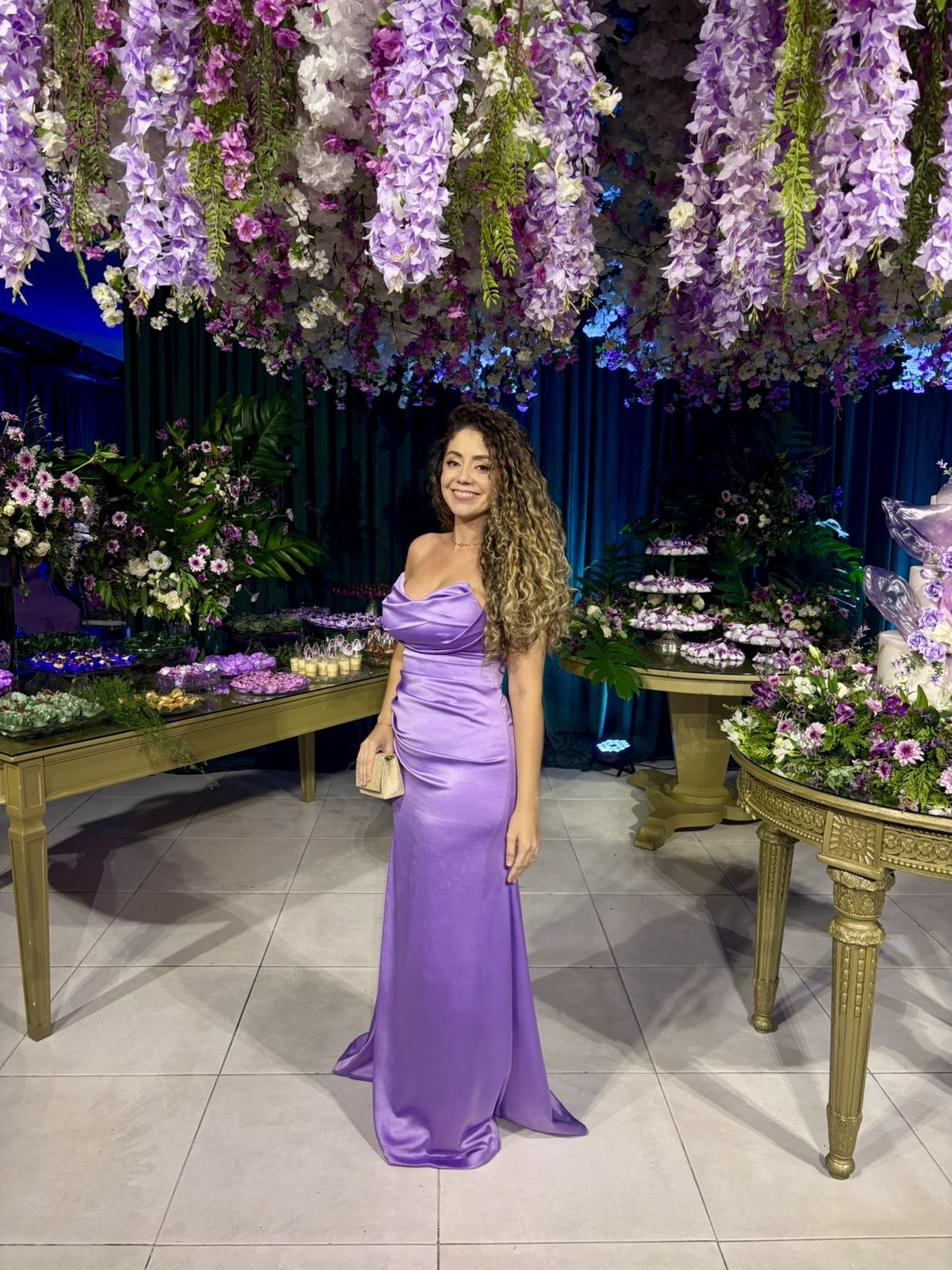 Vestido Anavi Lilás - Vestido para festa - Sampaio Atelier Teresina