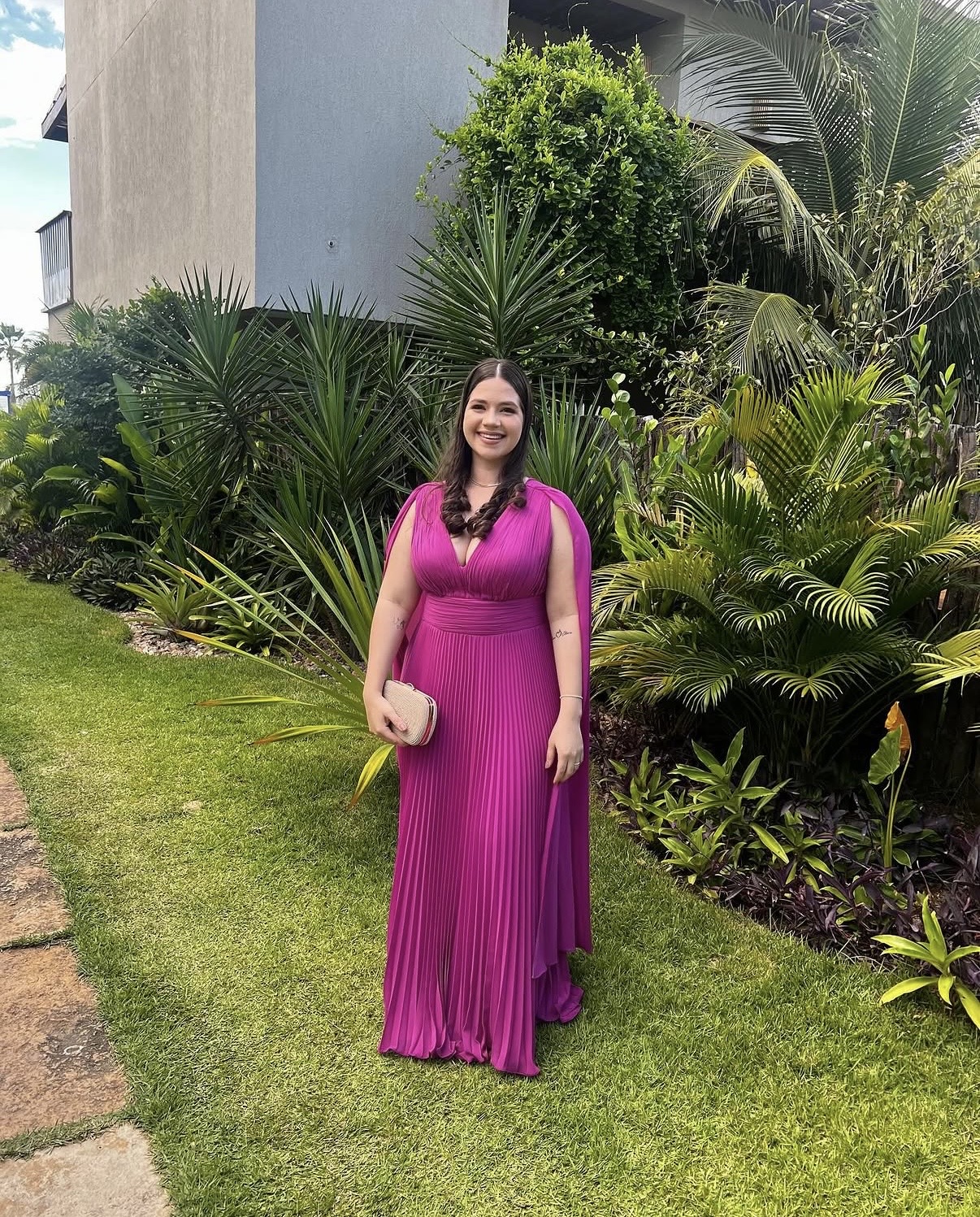 Vestido Ana Fúcsia - Sampaio Atelier Teresina