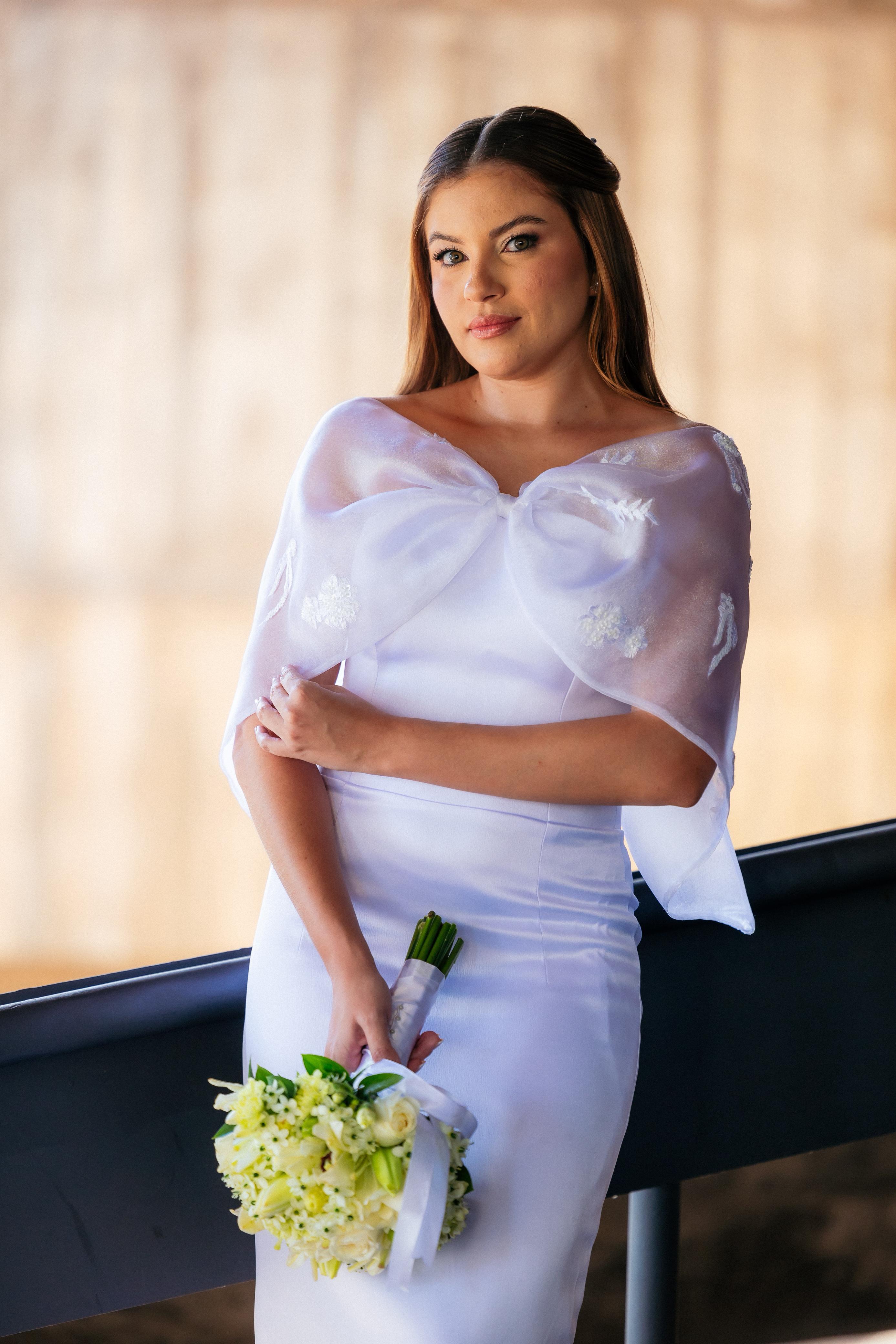Vestido Jamilly Branco - Vestido para festa - Sampaio Atelier Teresina
