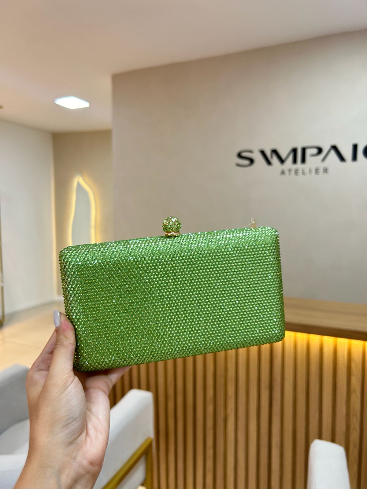 Bolsa Dubai Folha - Clutchs para festa - Sampaio Atelier Teresina