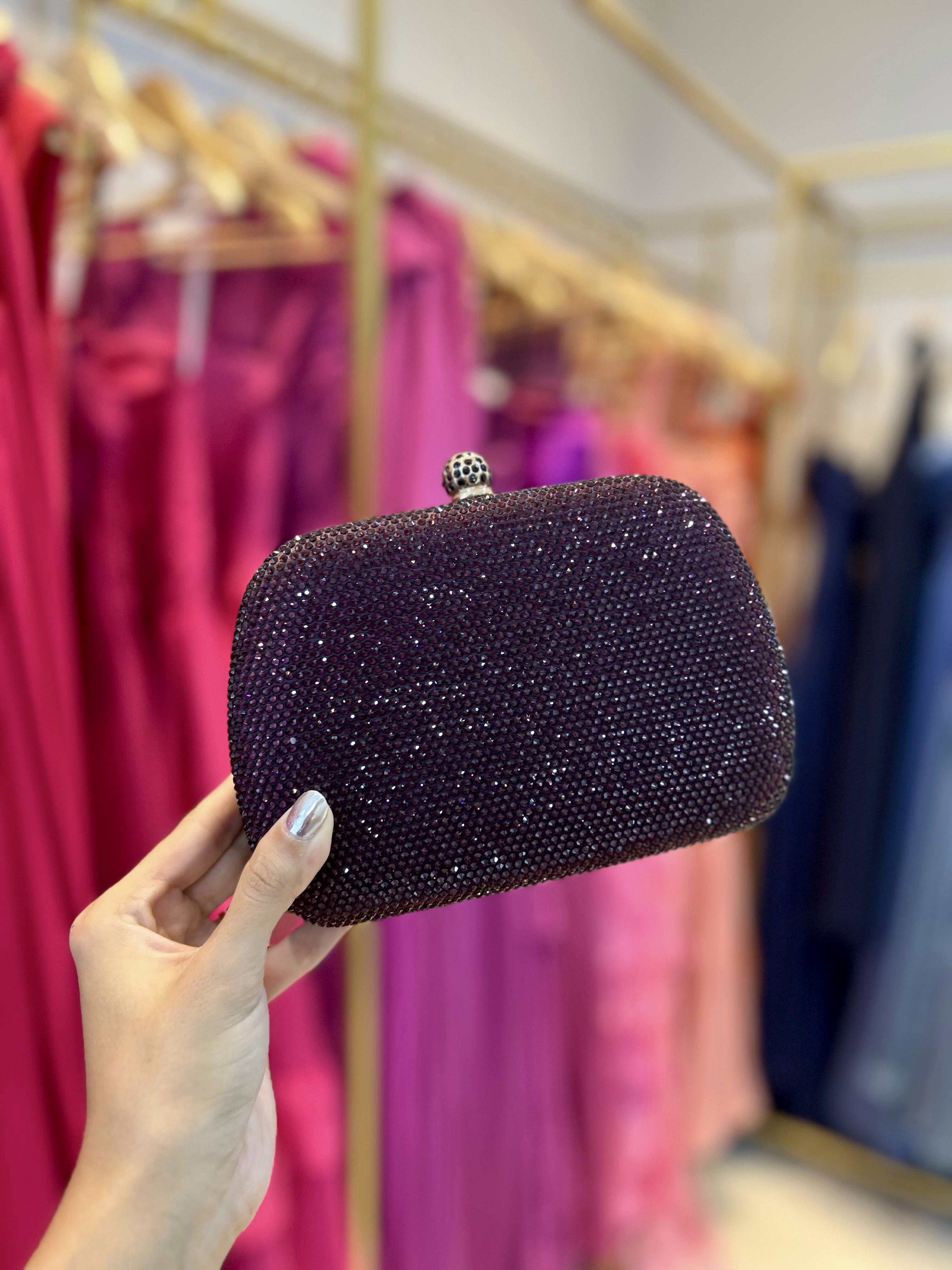 Bolsa Dubai Roxa - Clutchs para festa - Sampaio Atelier Teresina