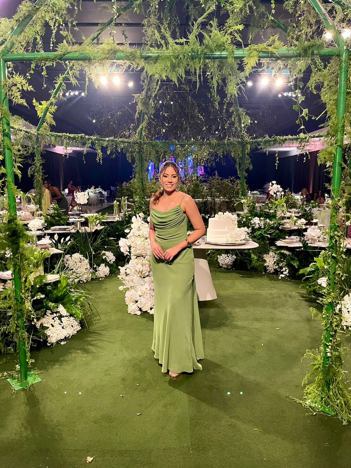 Vestido Osvany Verde - Sampaio Atelier Teresina