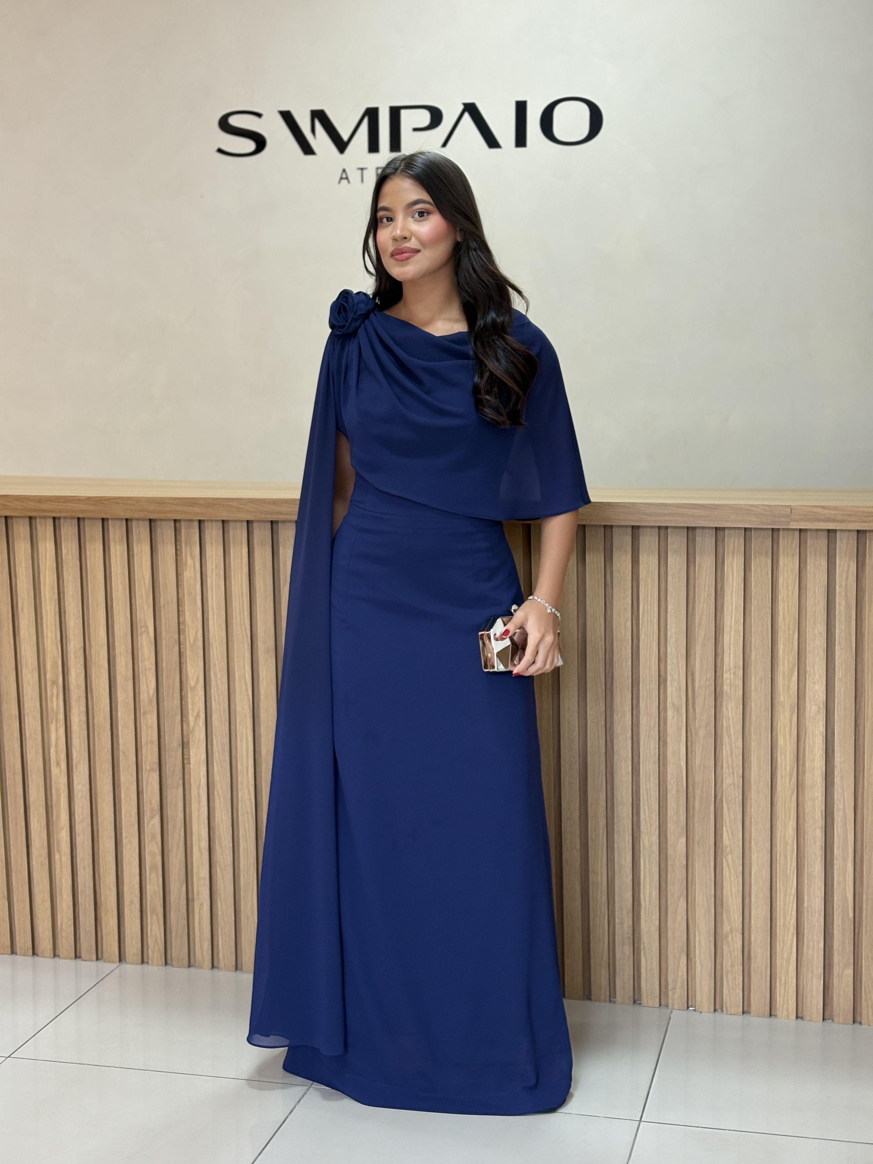 Vestido Indigo - Sampaio Atelier Teresina